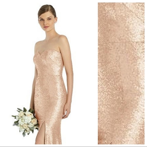 NWT. Dessy Collection Vivian Diamond Dress Size 10 - Picture 4 of 7